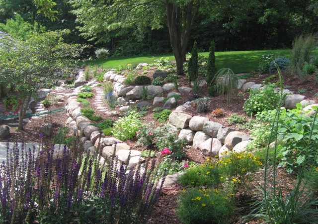 perennial beds tiered garden