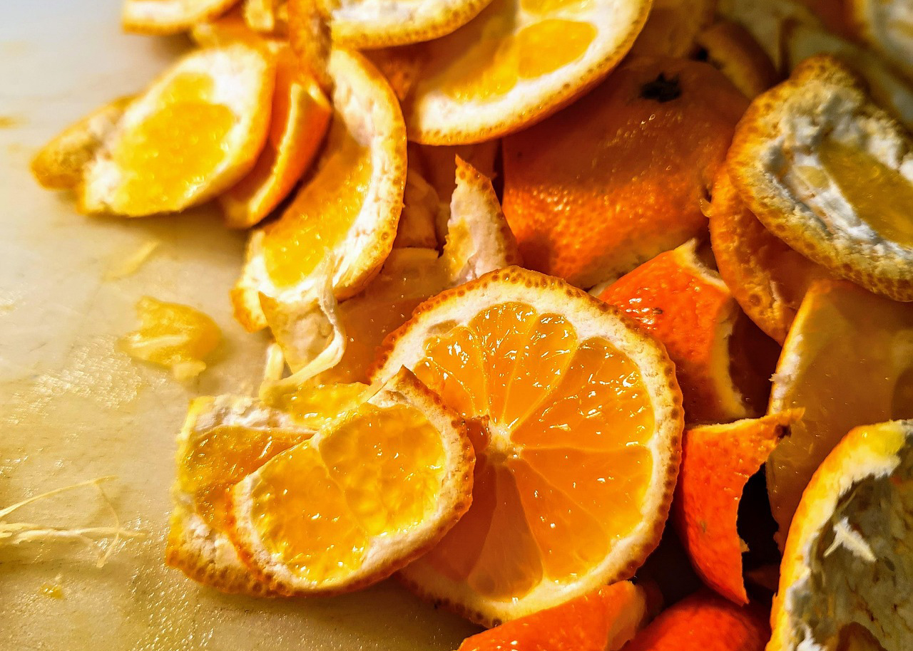 kitchen scraps into compost for your plants and garden