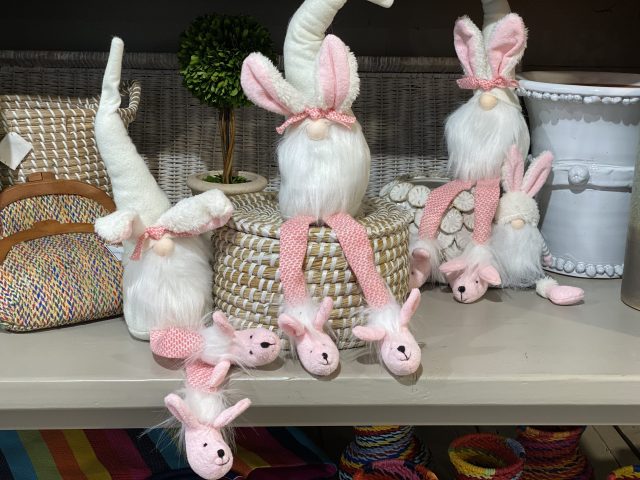 Spring bunny in pajamas.