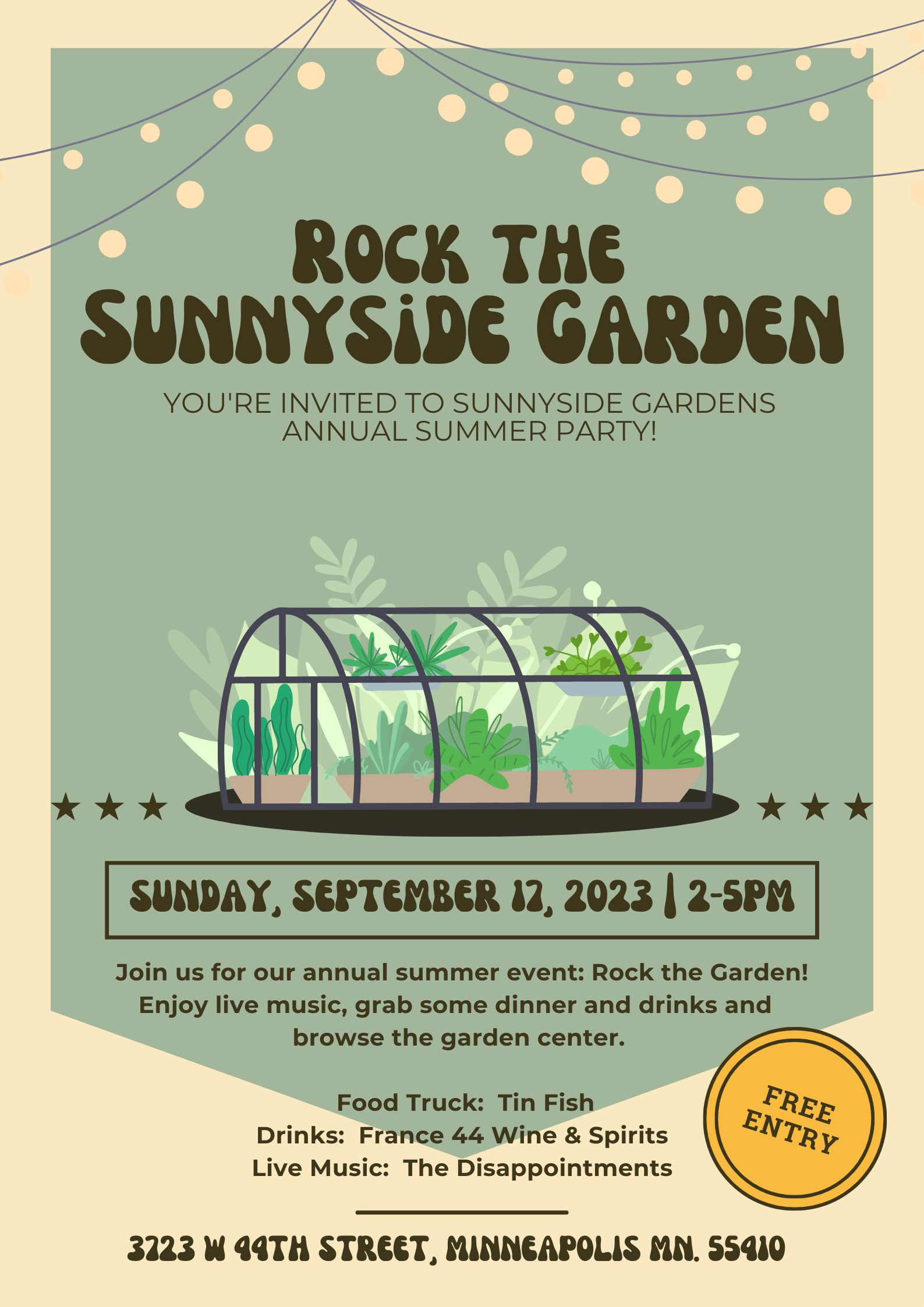 Rock the Sunnyside Gardens annual summer party 2023